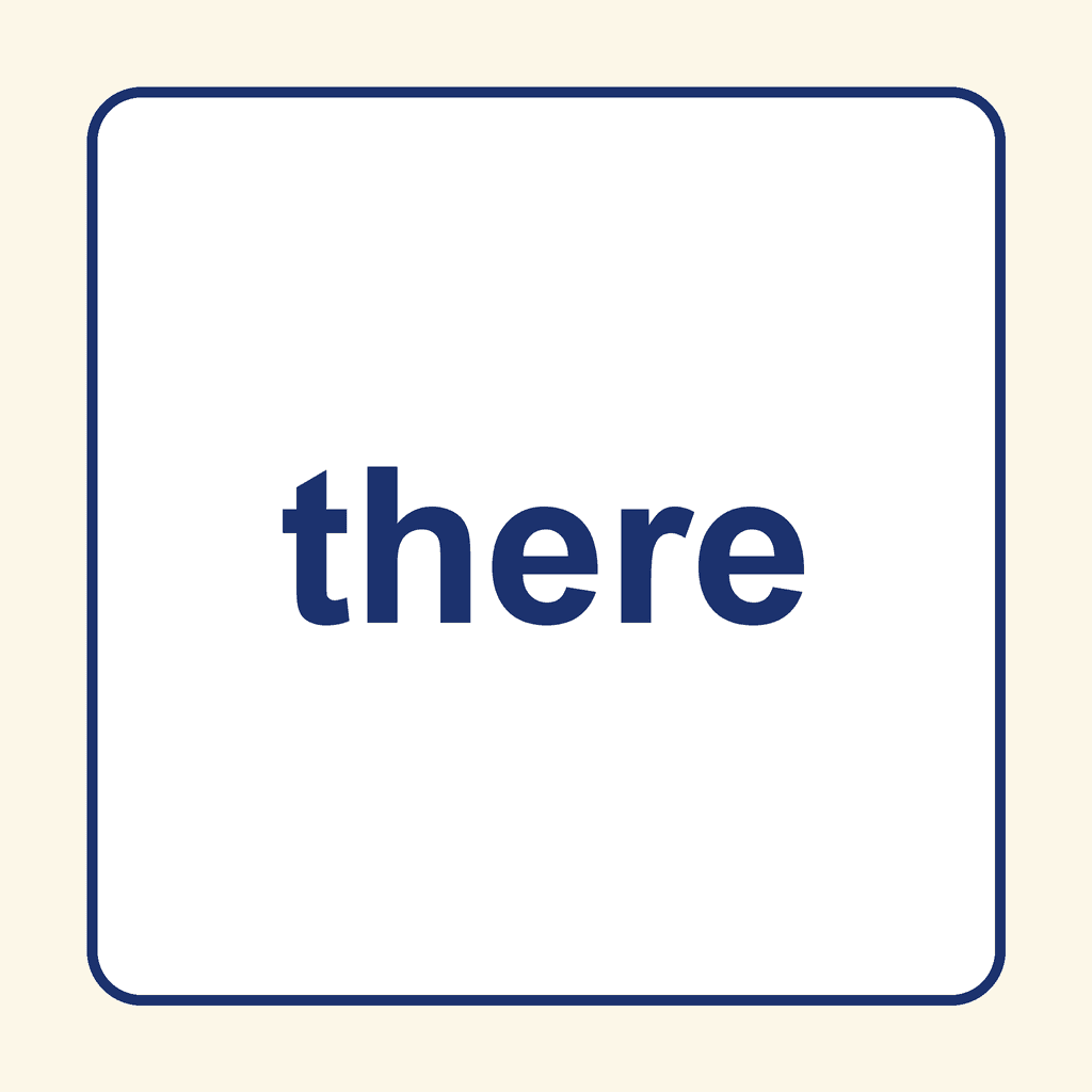 Sight Word — there