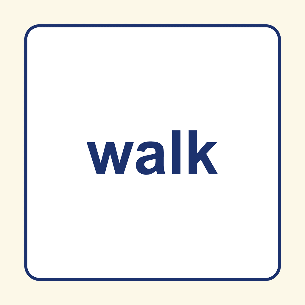 Sight Word — walk