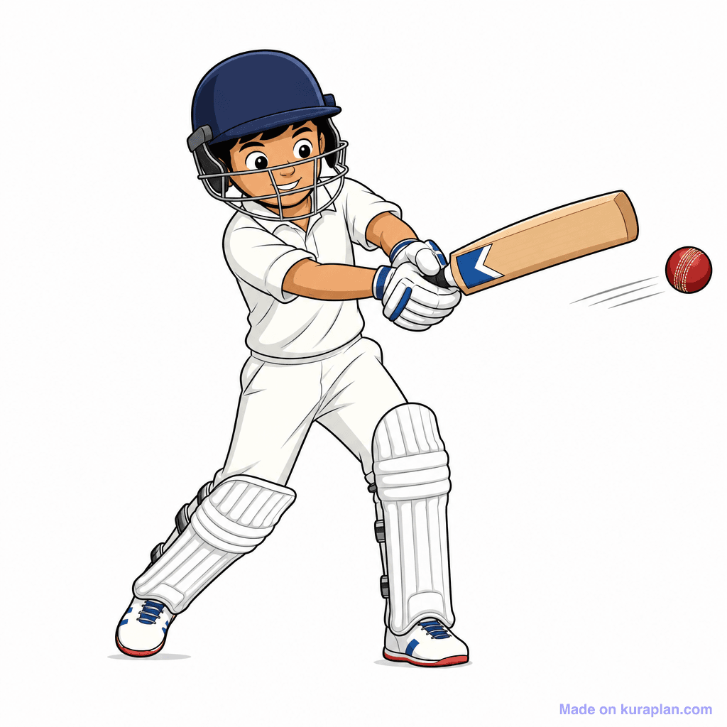 Sport Cricketer Batting