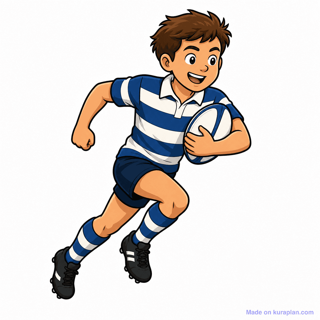 Sport Rugby Player Running