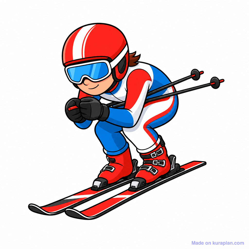 Sport Skier Downhill