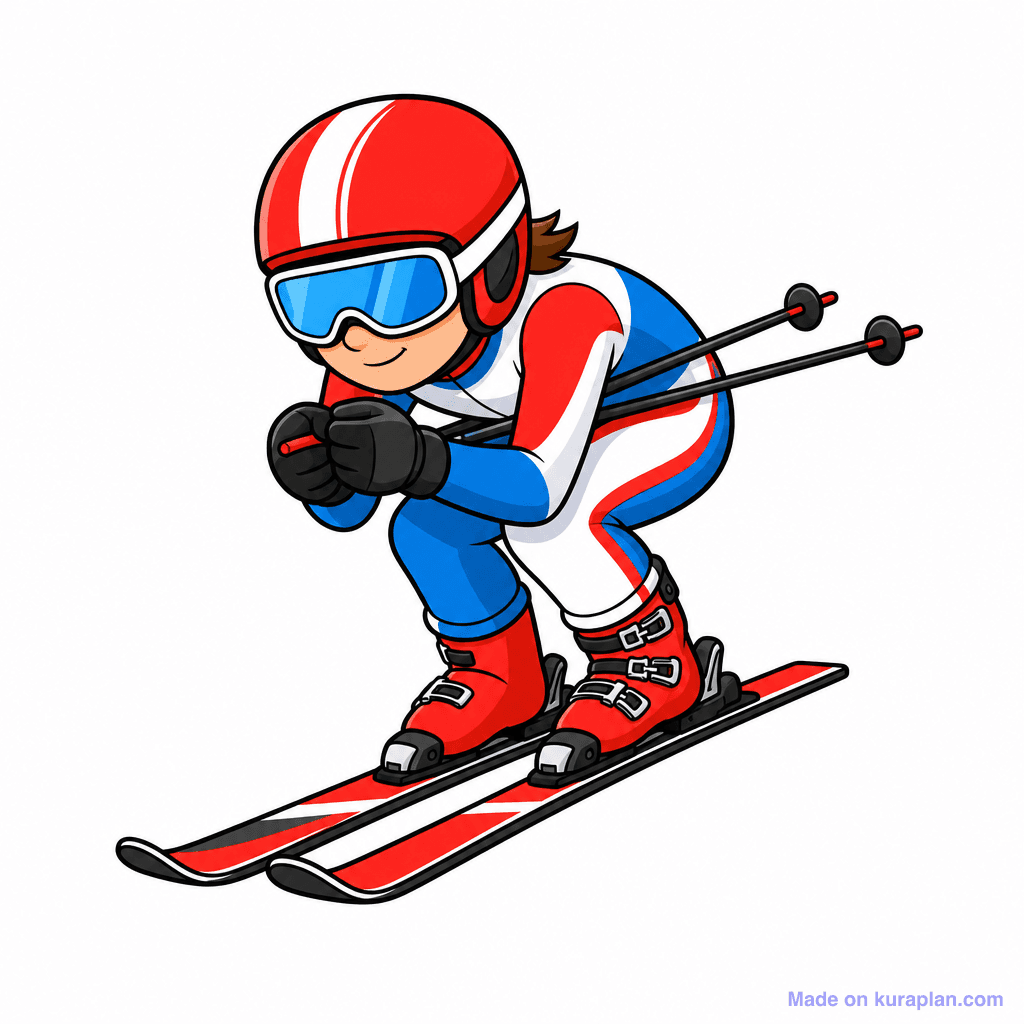 Sport Skier Downhill