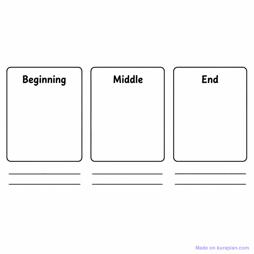 Story Beginning Middle End Template