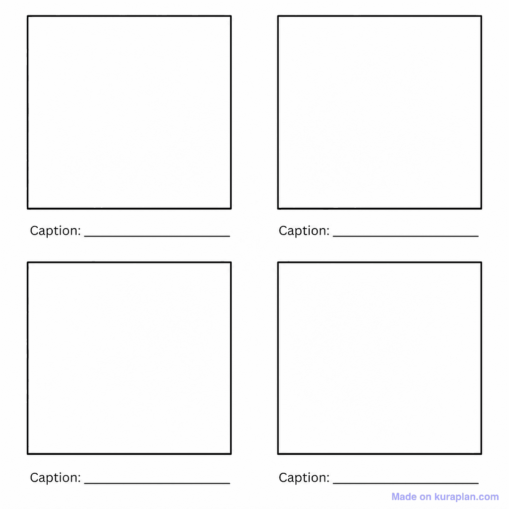 Story Four Panel Storyboard