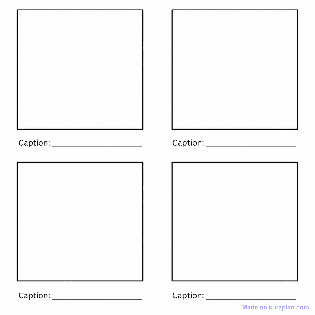 Story Four Panel Storyboard