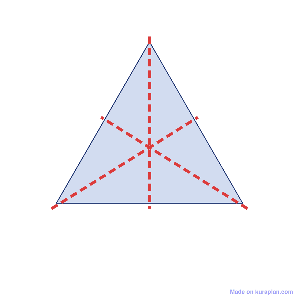 Equilateral triangle — 3 lines