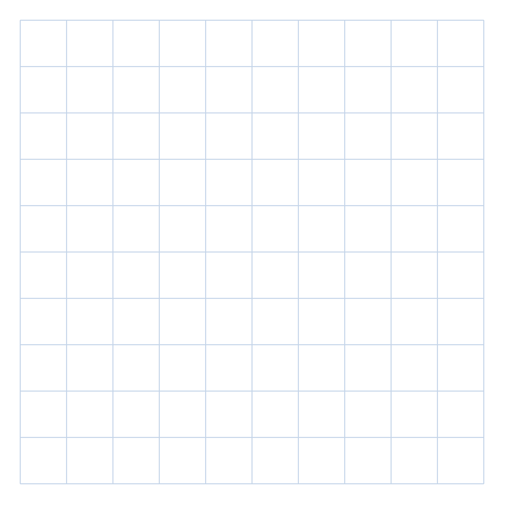 Grid Paper — 10×10 (blank)