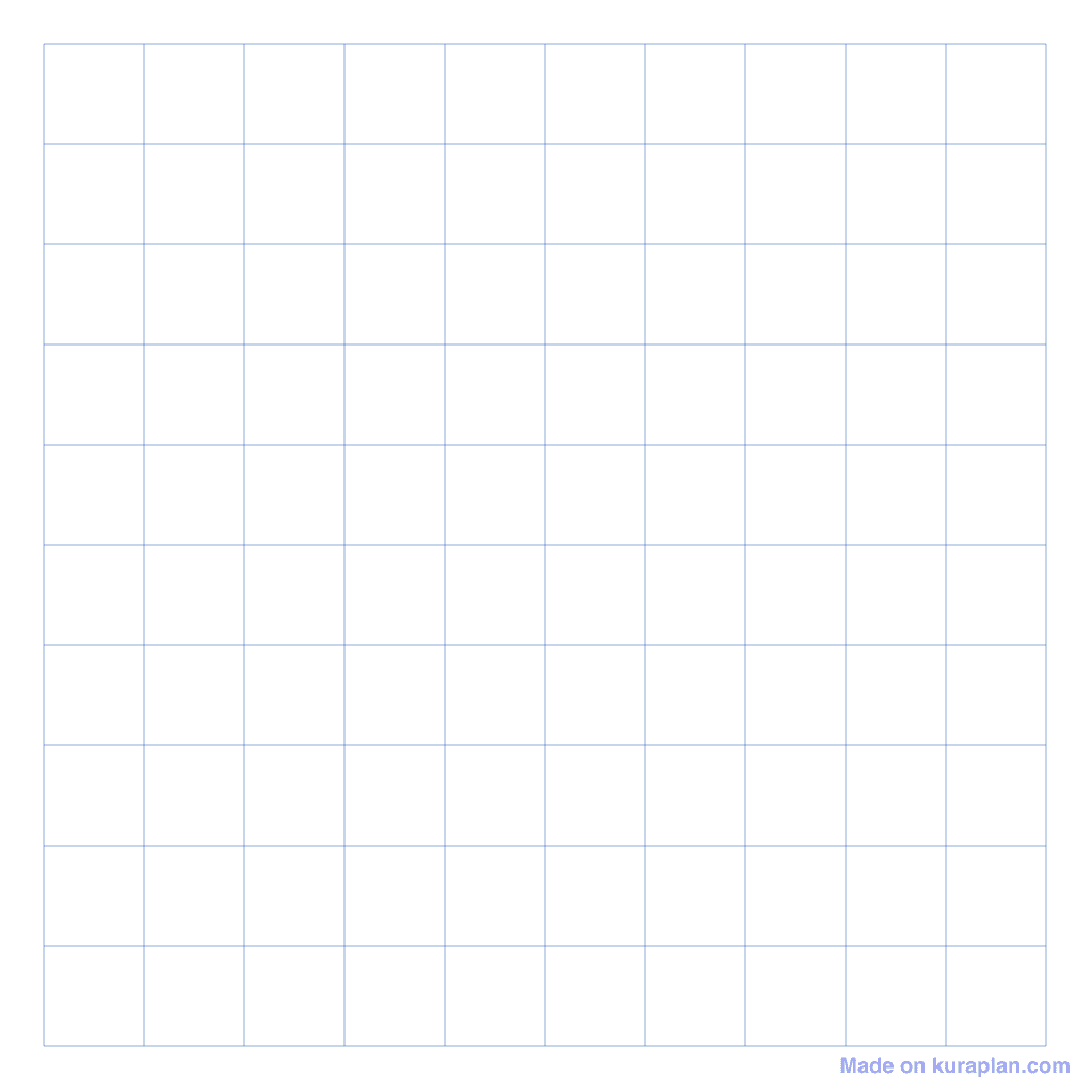 Grid Paper — 10×10 (blank)