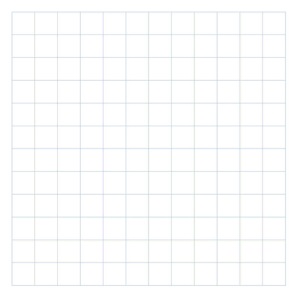 Grid Paper — 12×12 (blank)