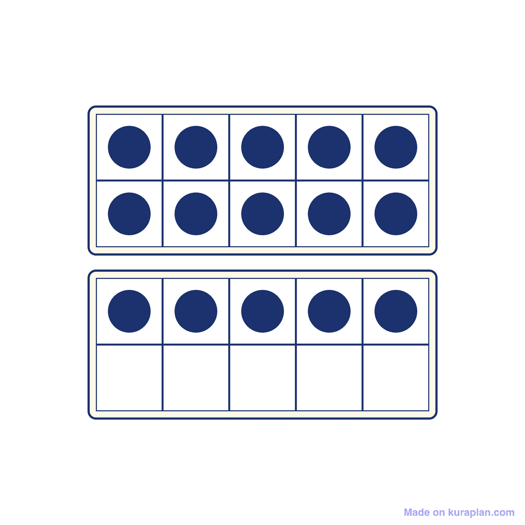 Ten Frame — 15 (Fifteen)