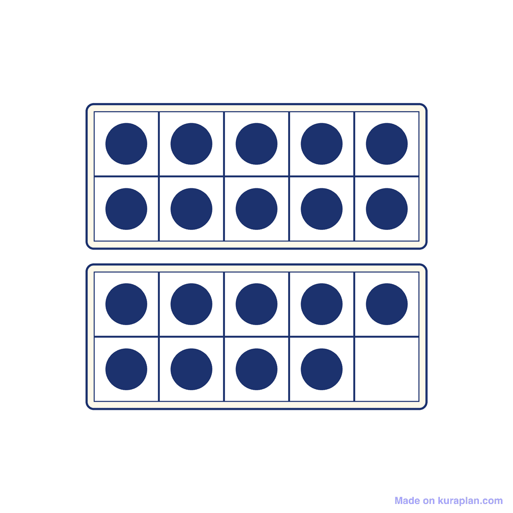 Ten Frame — 19 (Nineteen)