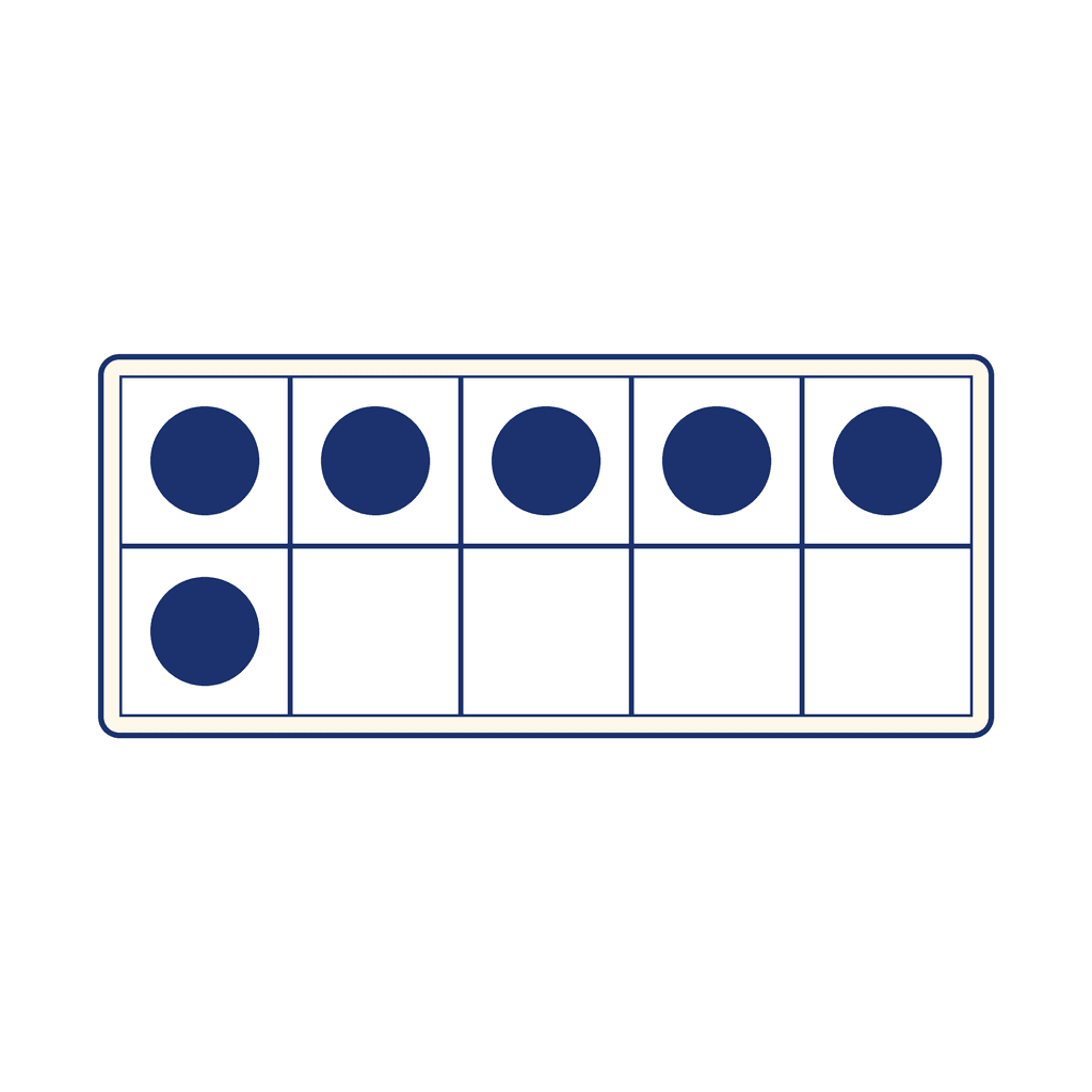 Ten Frame — 6 (Six)