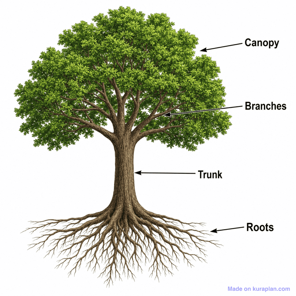 Tree Parts Labelled