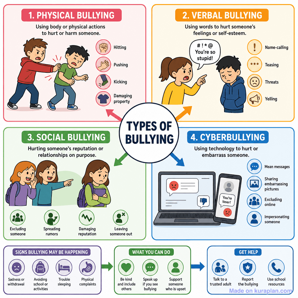 Types of Bullying (detailed)