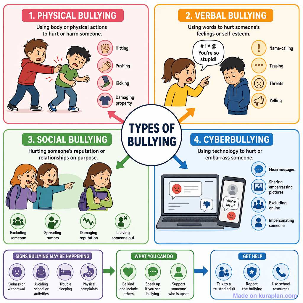 Types of Bullying (detailed)