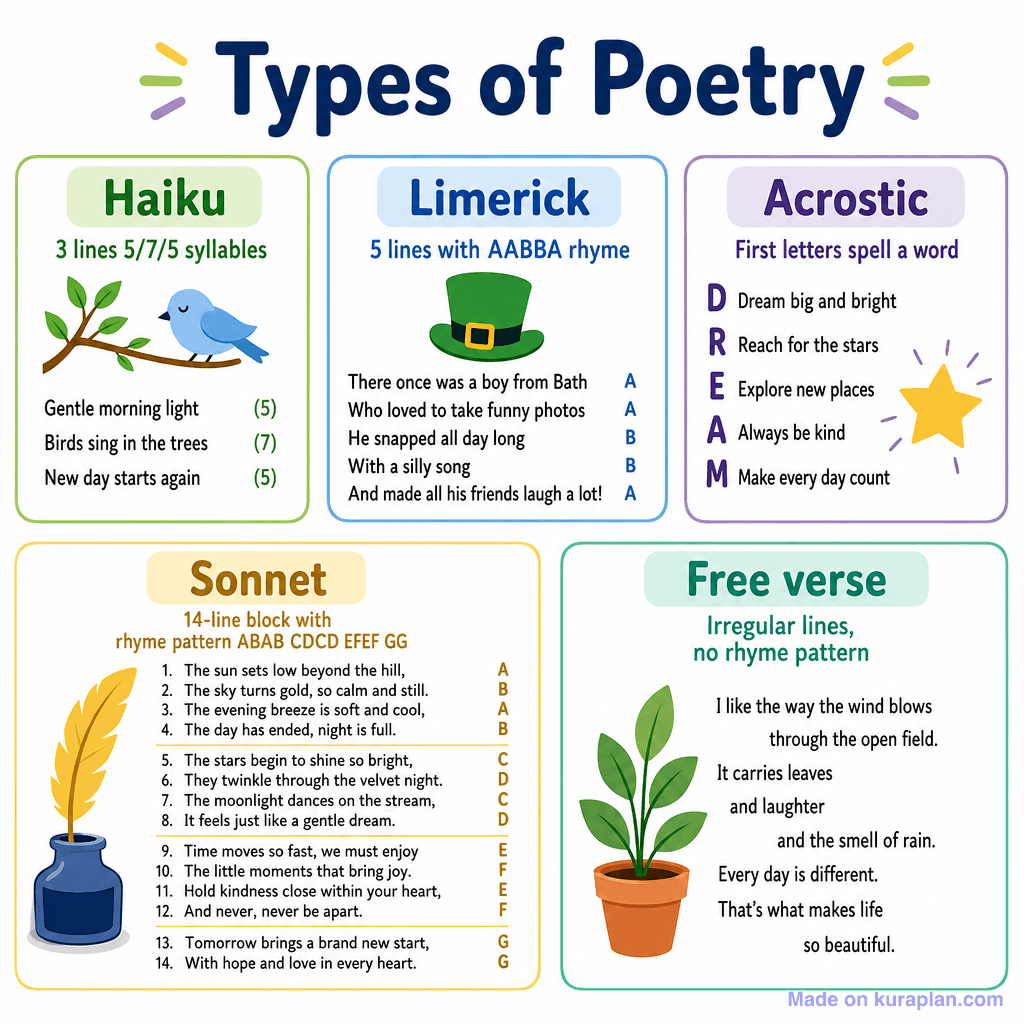 Types of Poetry (simple)
