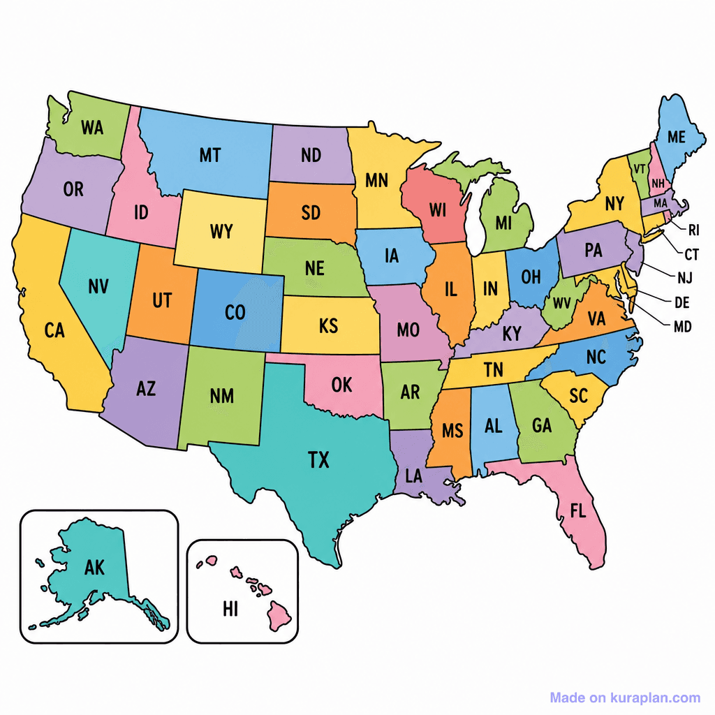 Us States 50