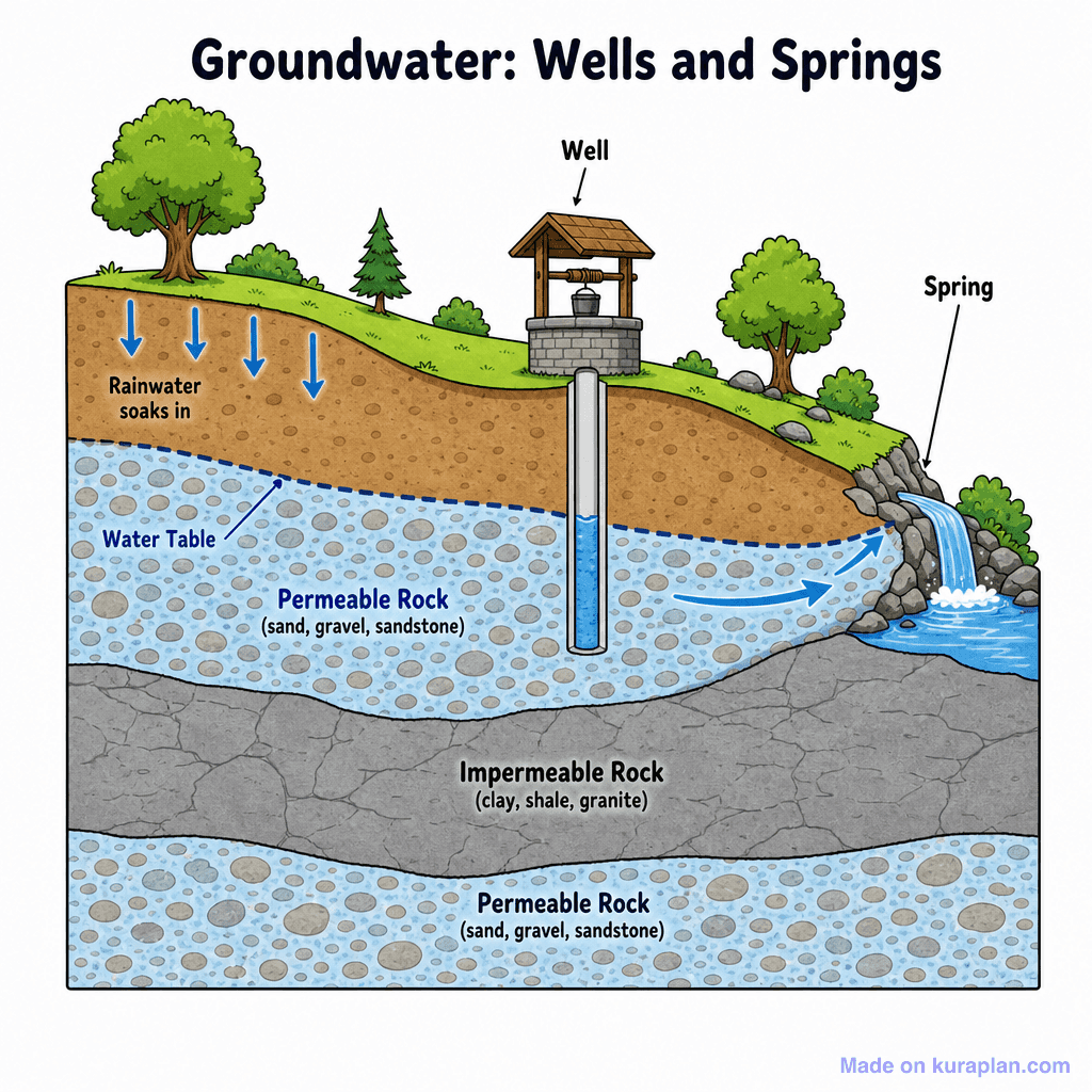 Water Table Aquifer Diagram