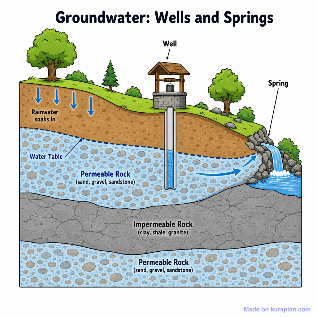 Water Table Aquifer Diagram