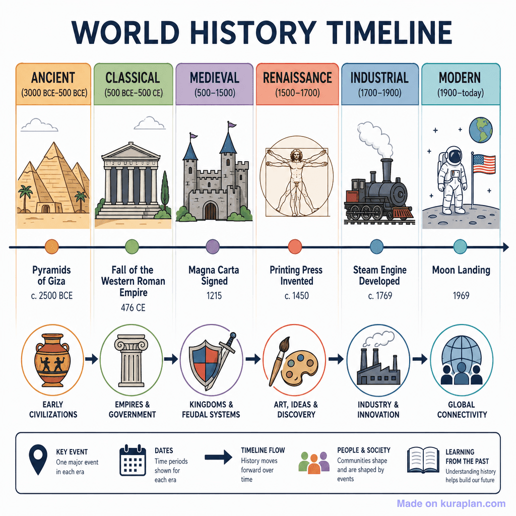 World History Timeline (detailed)