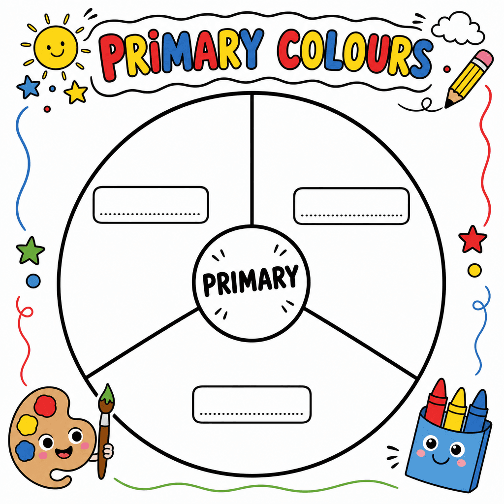 Primary Color Wheel (Blank)