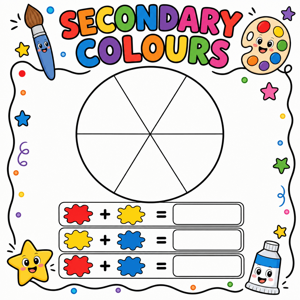 Secondary Color Wheel (Blank)