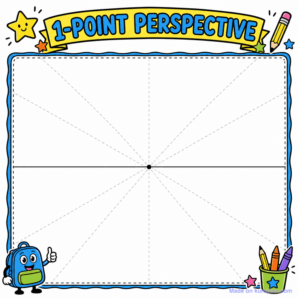 1-Point Perspective Grid