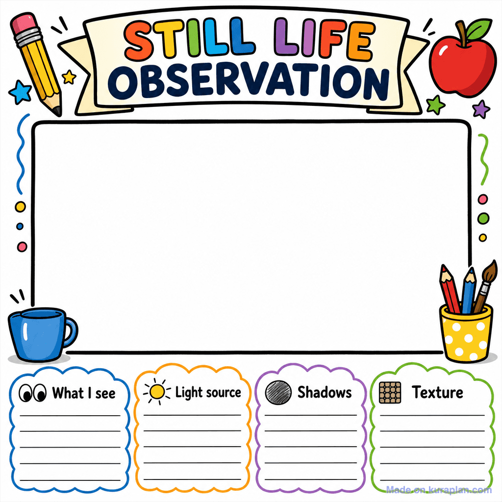 Still Life Observation Sheet