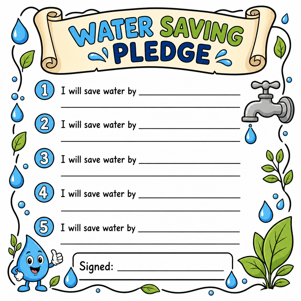 Water Saving Pledge