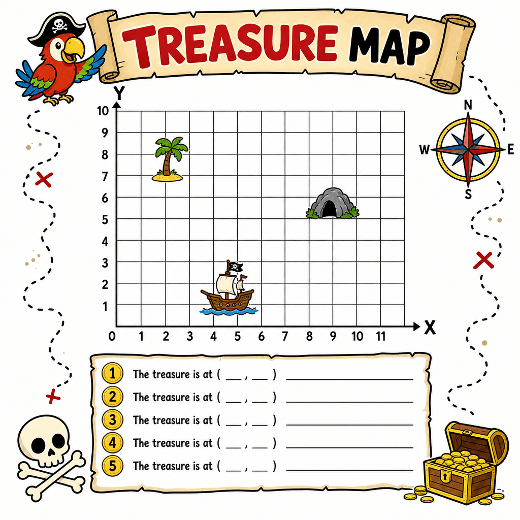 Coordinate Treasure Map