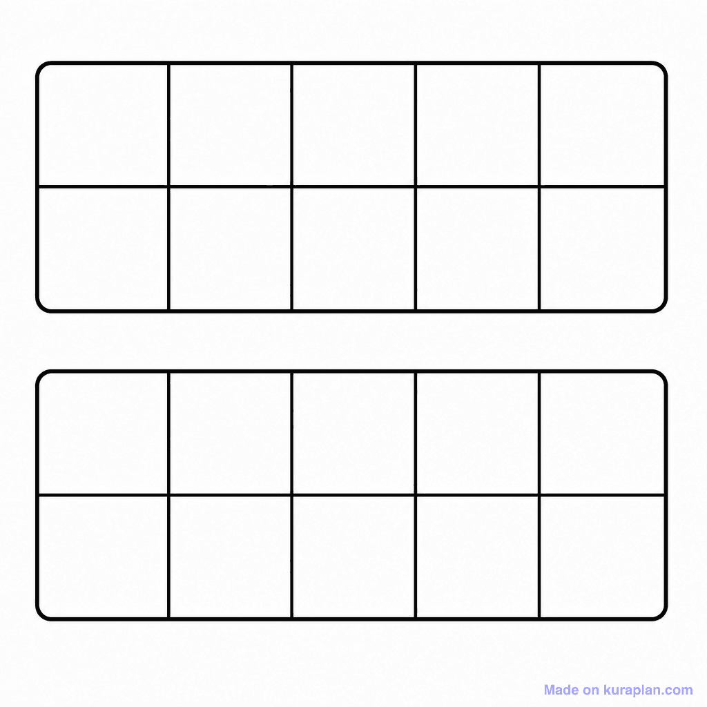 Double Ten Frame Blank