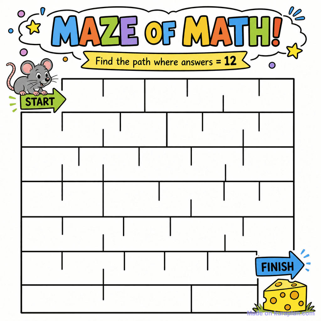 Math-Facts Maze