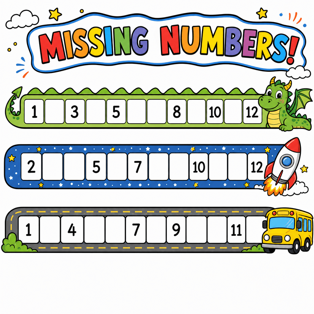 Missing Number Line