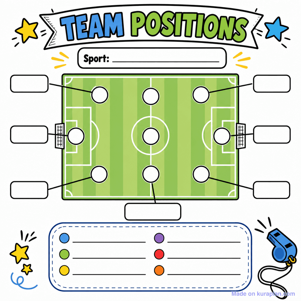 Team Position Diagram Blank