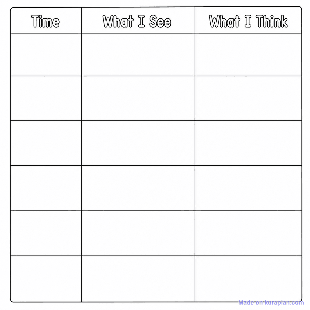 Observation Table Blank