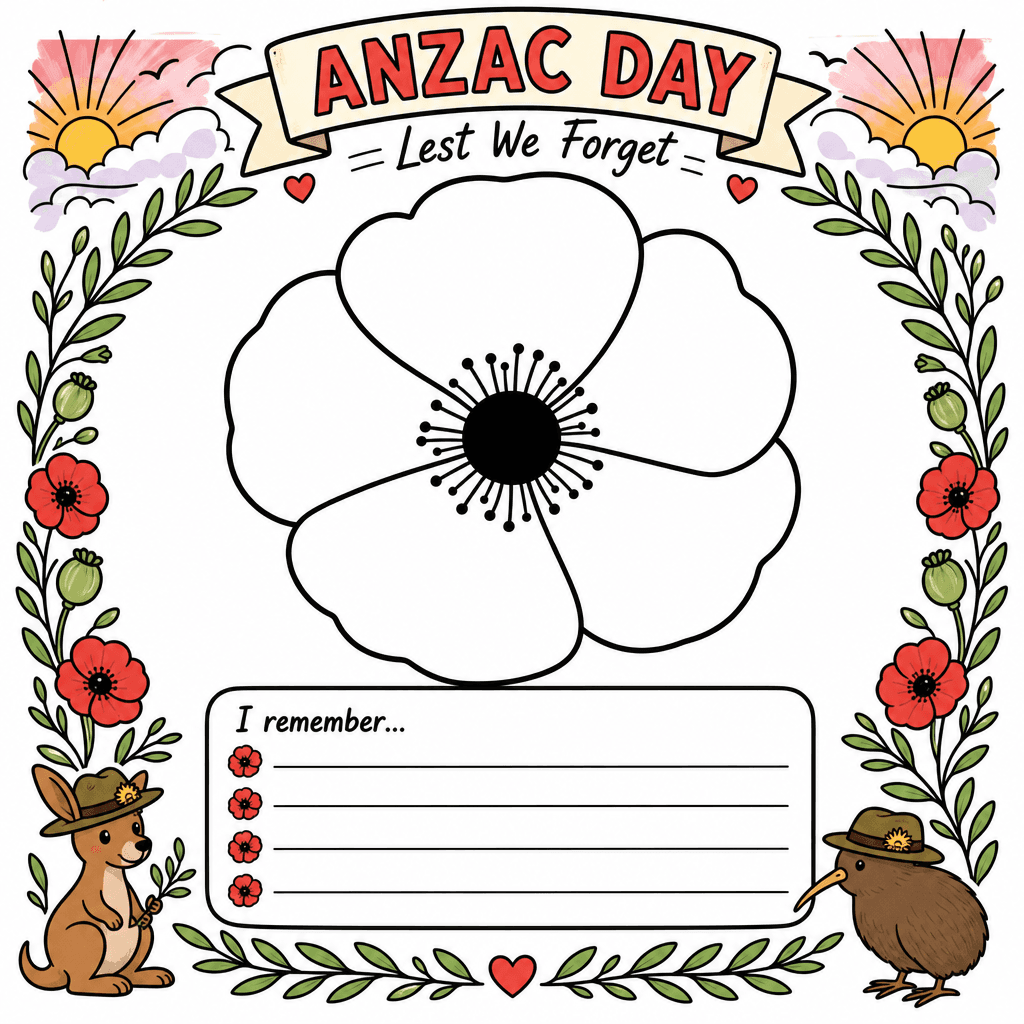 Anzac Poppy Design
