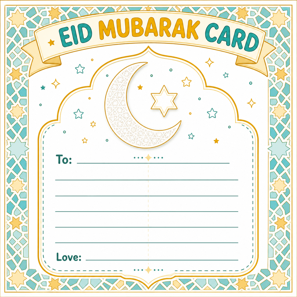 Eid Moon Card