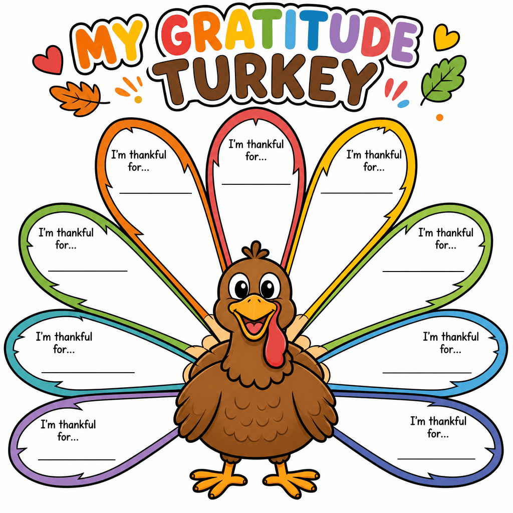Thanksgiving Gratitude Turkey