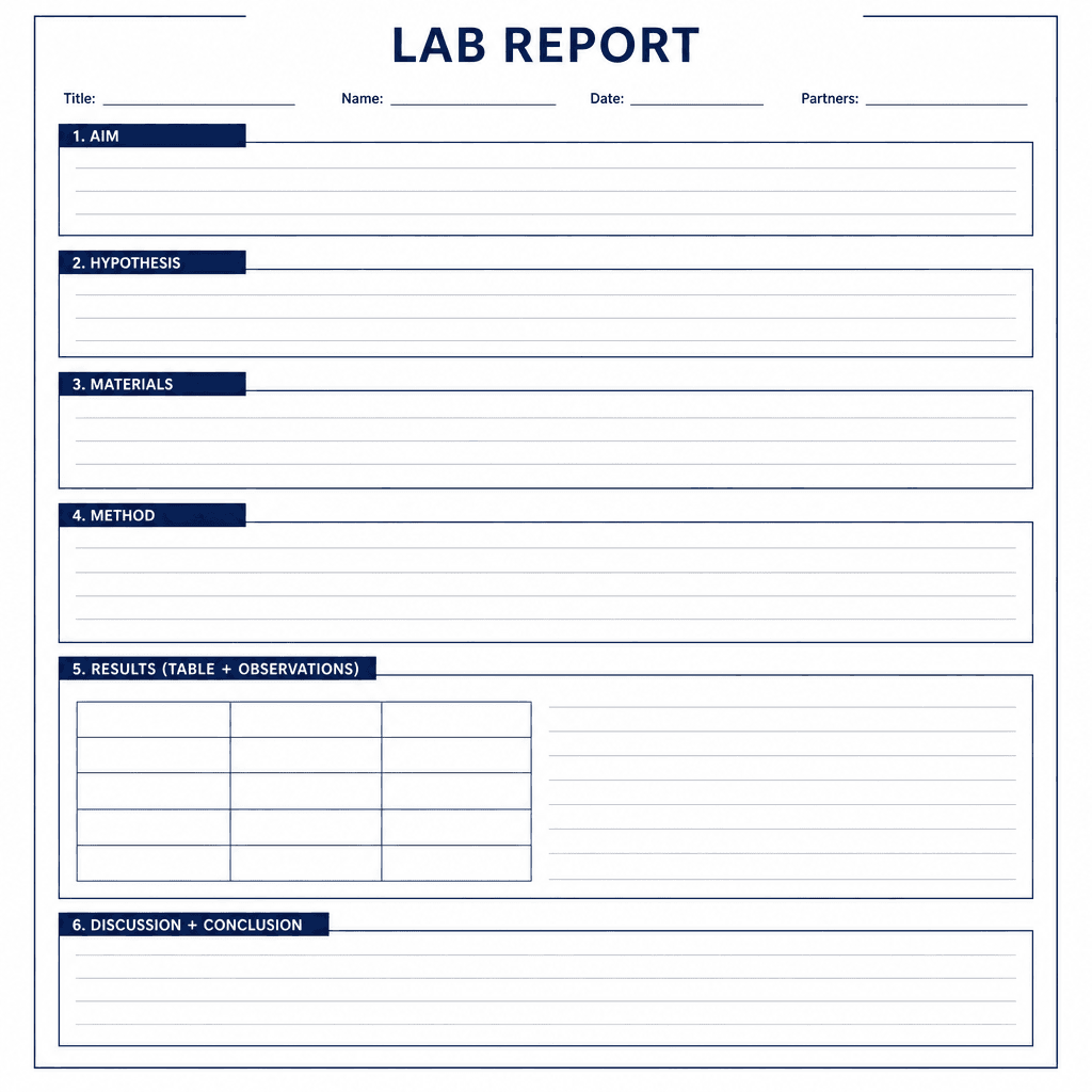 Lab Report Template
