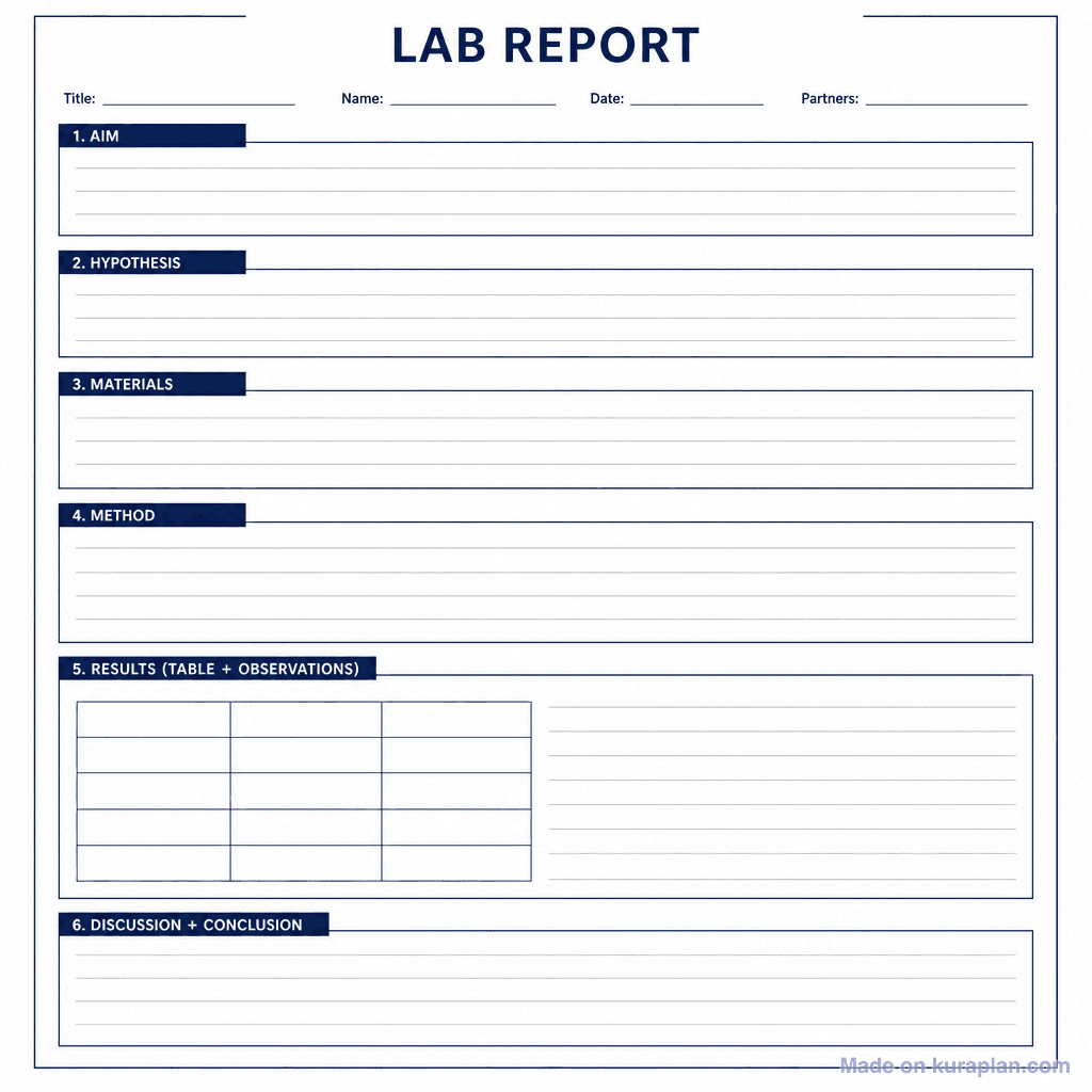 Lab Report Template