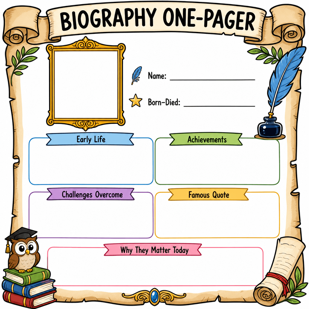 Biography One-Pager