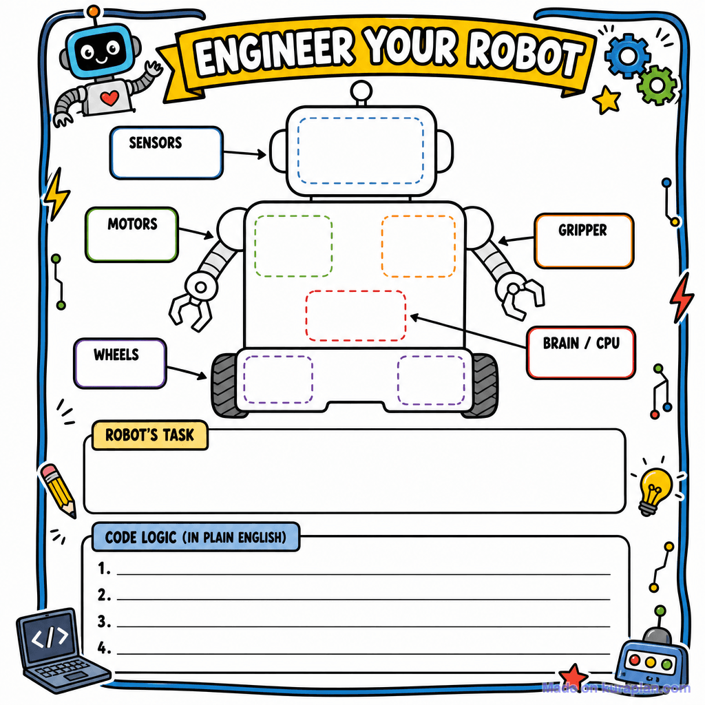tech classroom illustration sample
