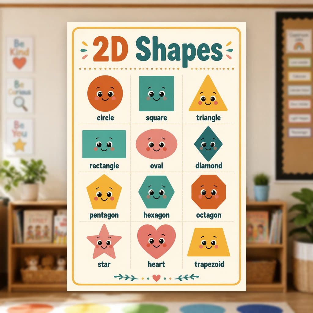 2D Shapes Poster — page preview 1