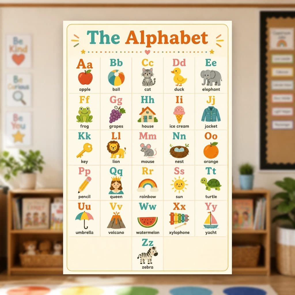 Alphabet Chart Poster — page preview 1