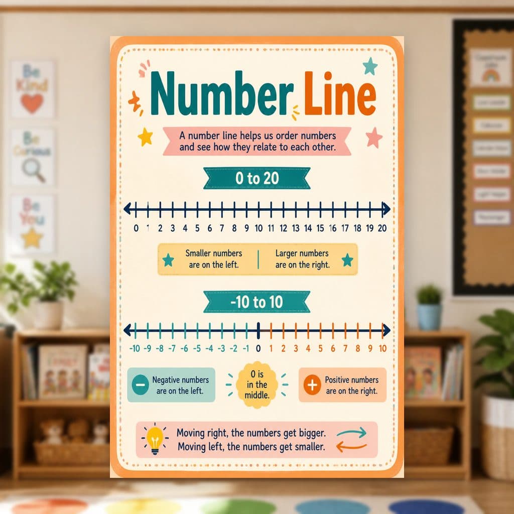Number Line Poster — page preview 1
