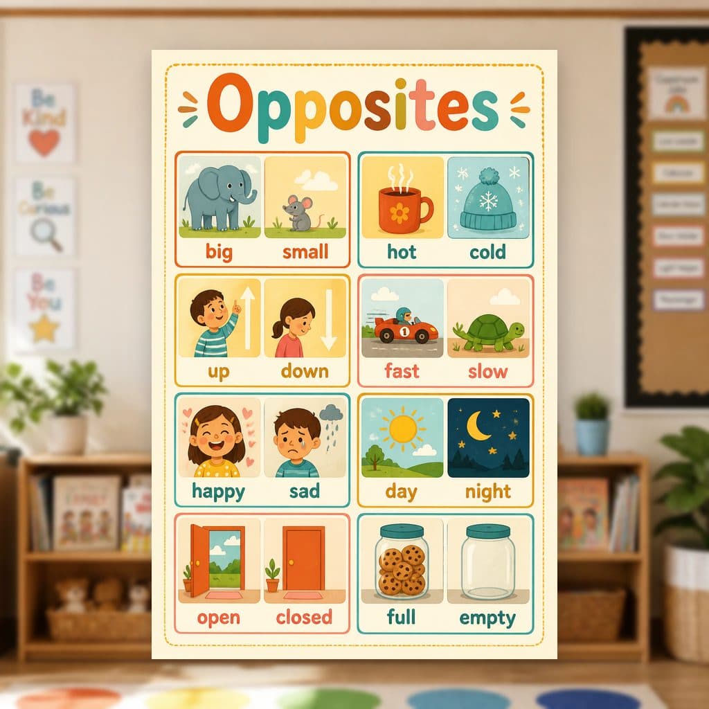 Opposites Poster — page preview 1