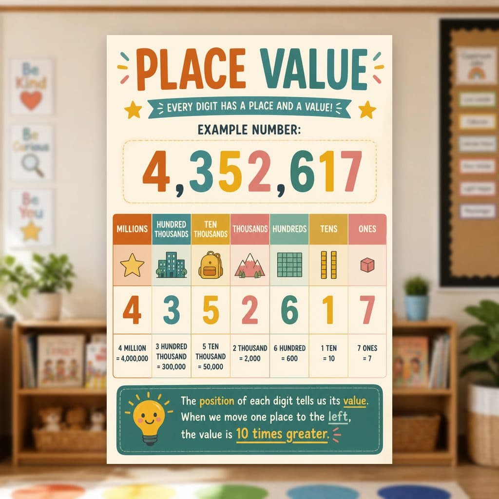 Place Value Chart Poster — page preview 1