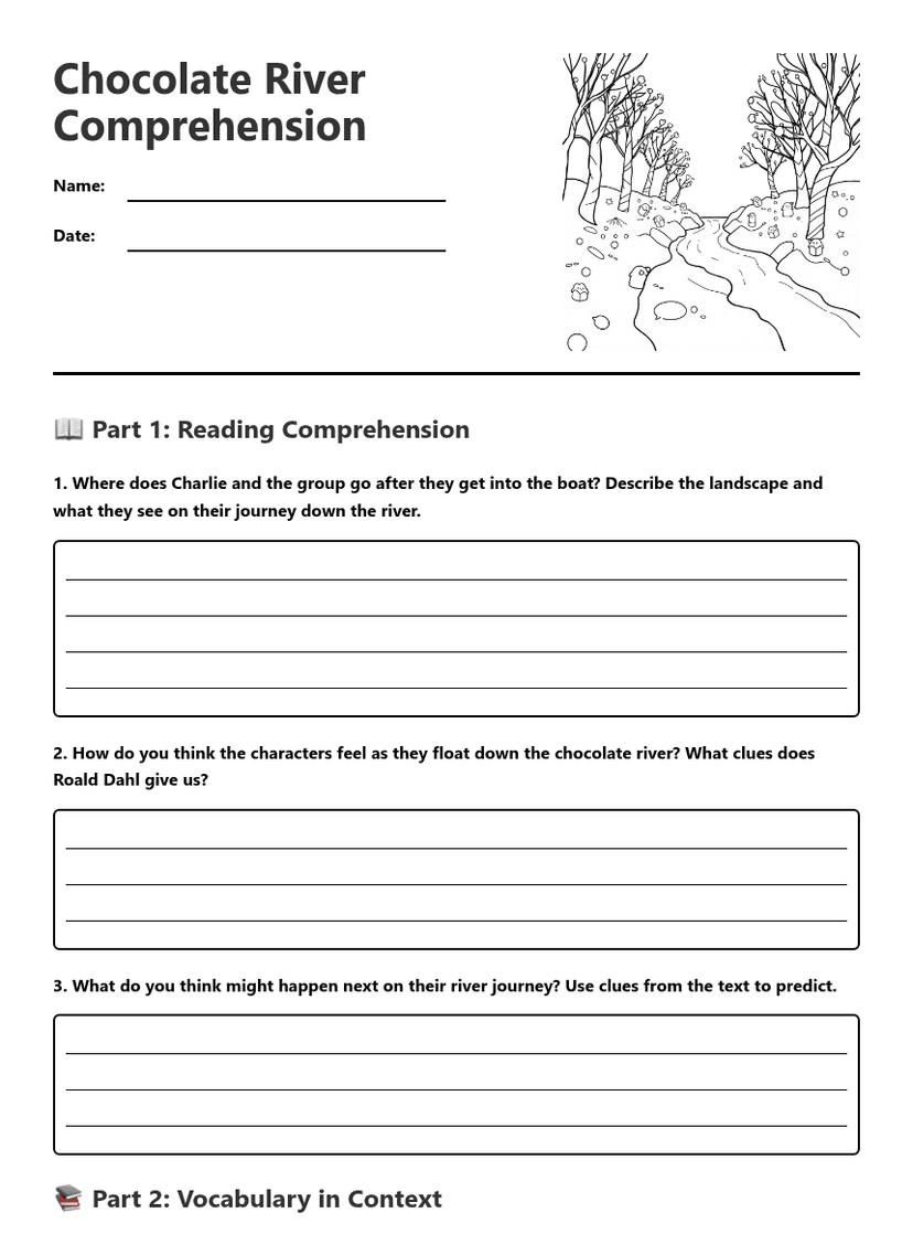 Chocolate River Comprehension