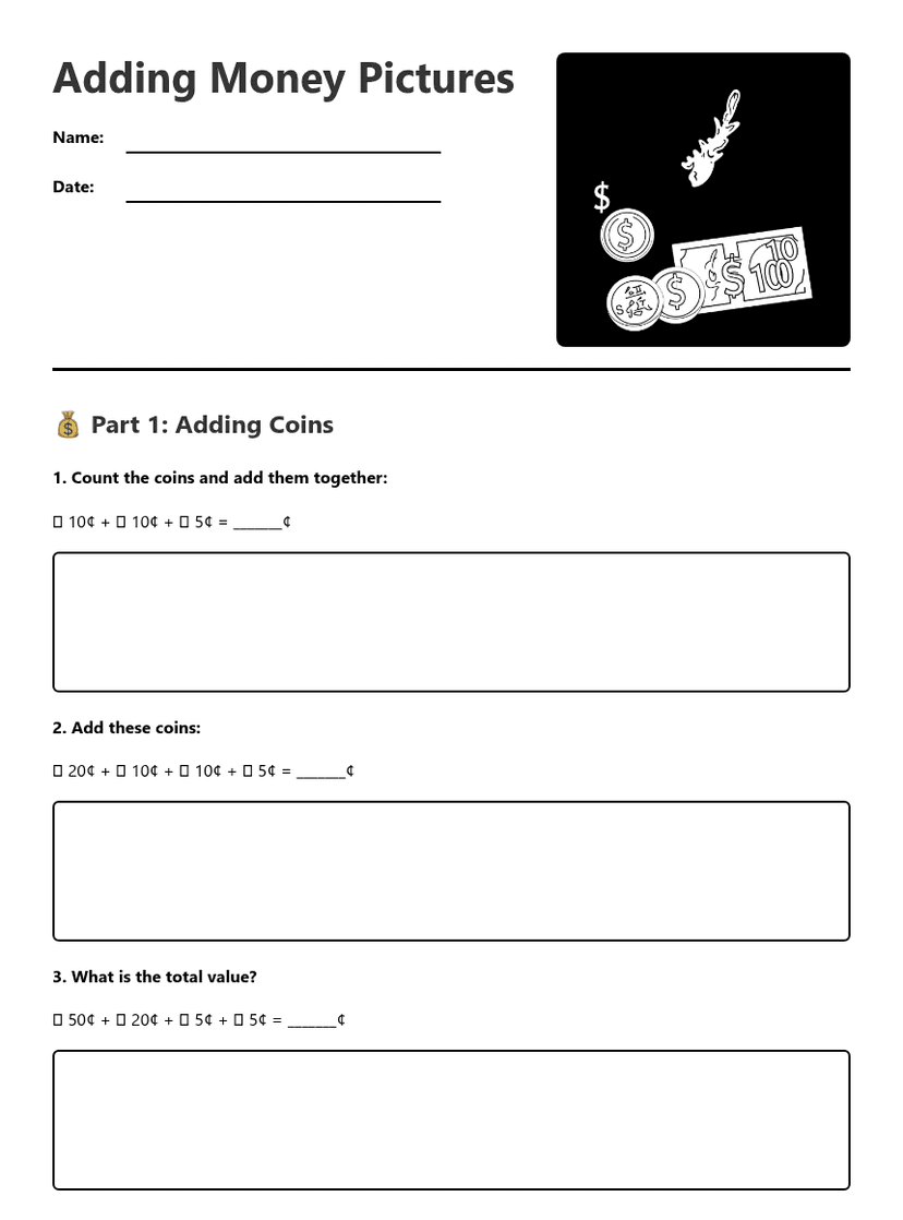 Adding Money Pictures