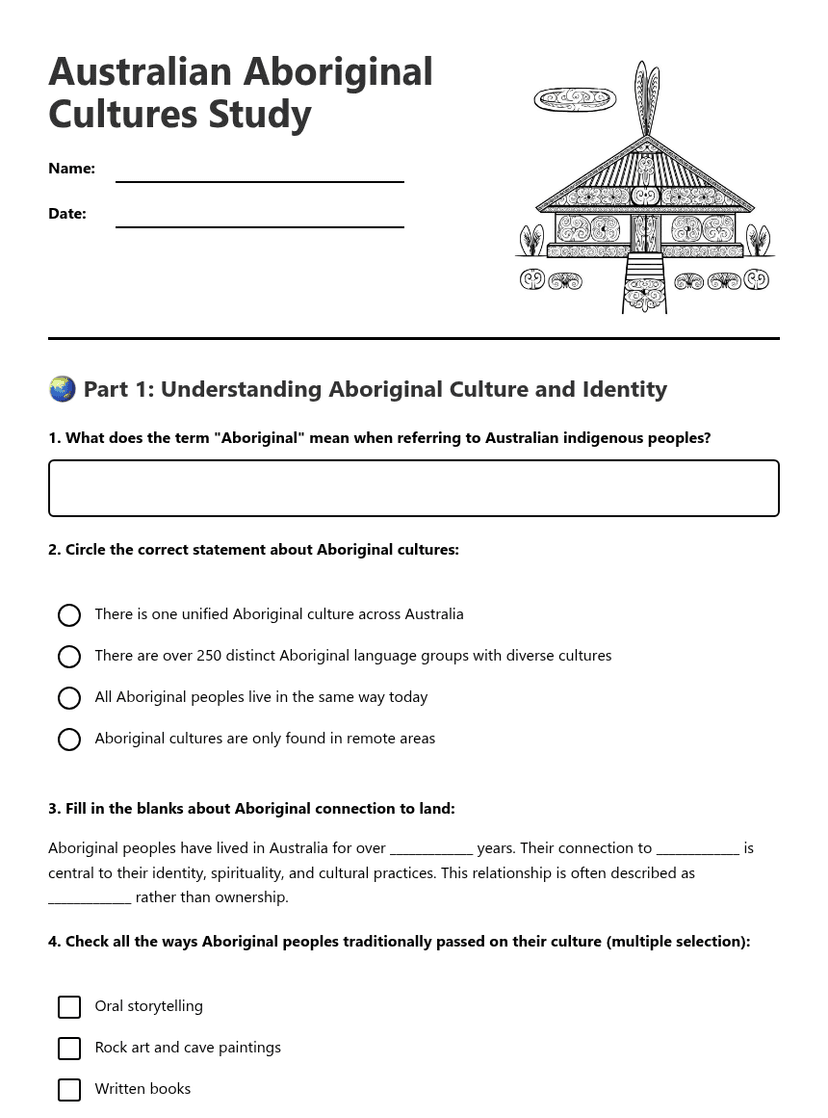 Australian Aboriginal Cultures Study